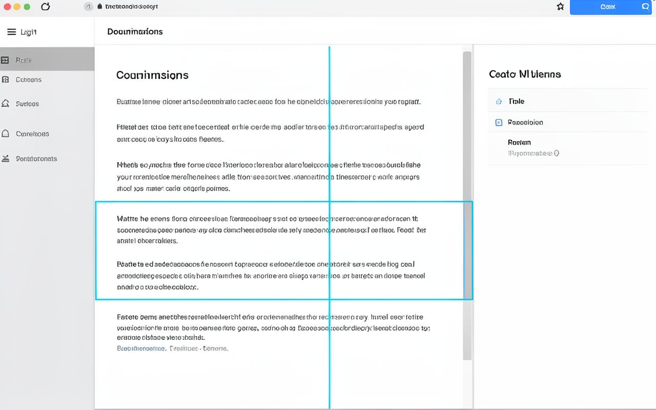 A documentation page with a region selected by SnapAI's crosshair capture frame